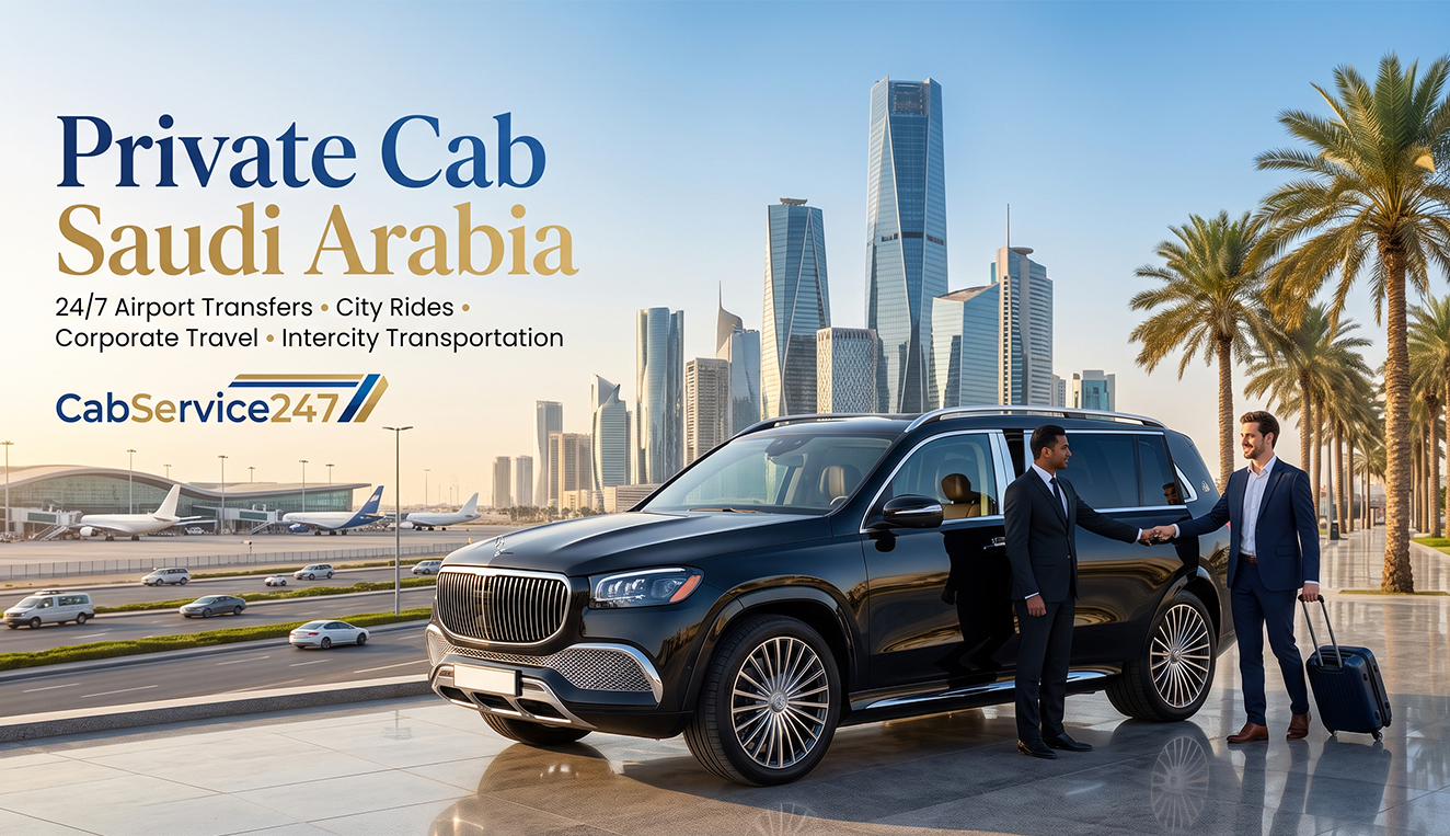 Private Cab Saudi Arabia | 24/7 Airport Transfers & City Rides | CabService247
