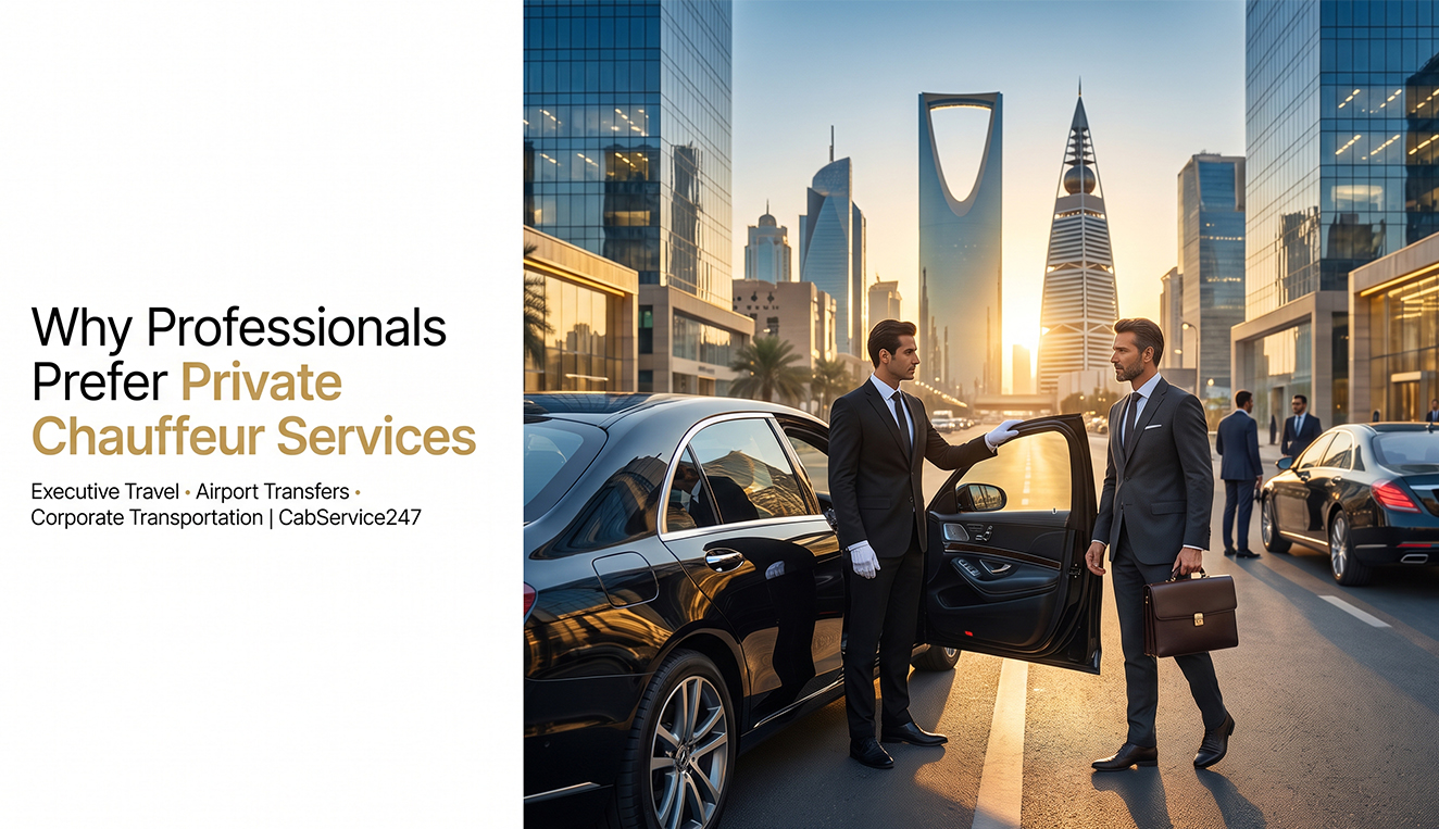 Why Professionals Prefer Private Chauffeur Services in Saudi Arabia | CabService247