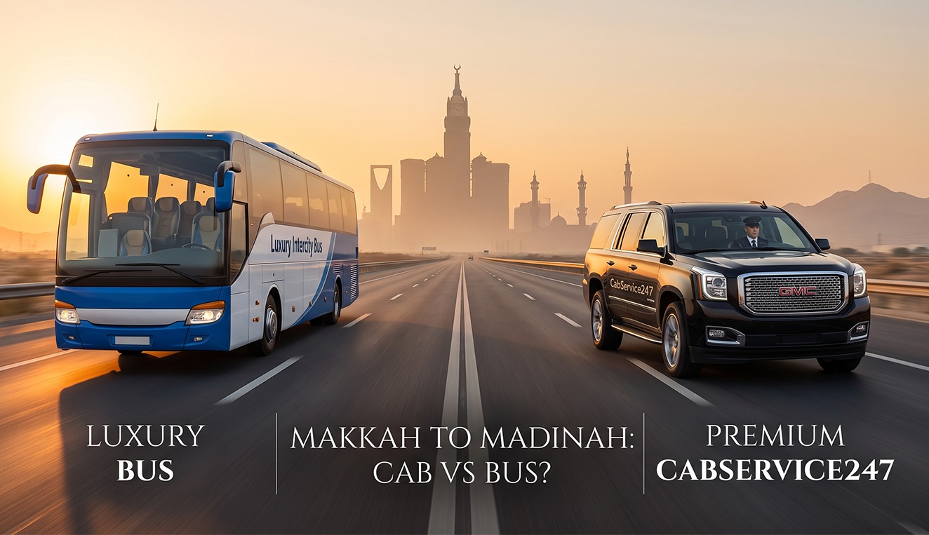 Makkah to Madinah Taxi or Bus: Which Is Better? | CabService247