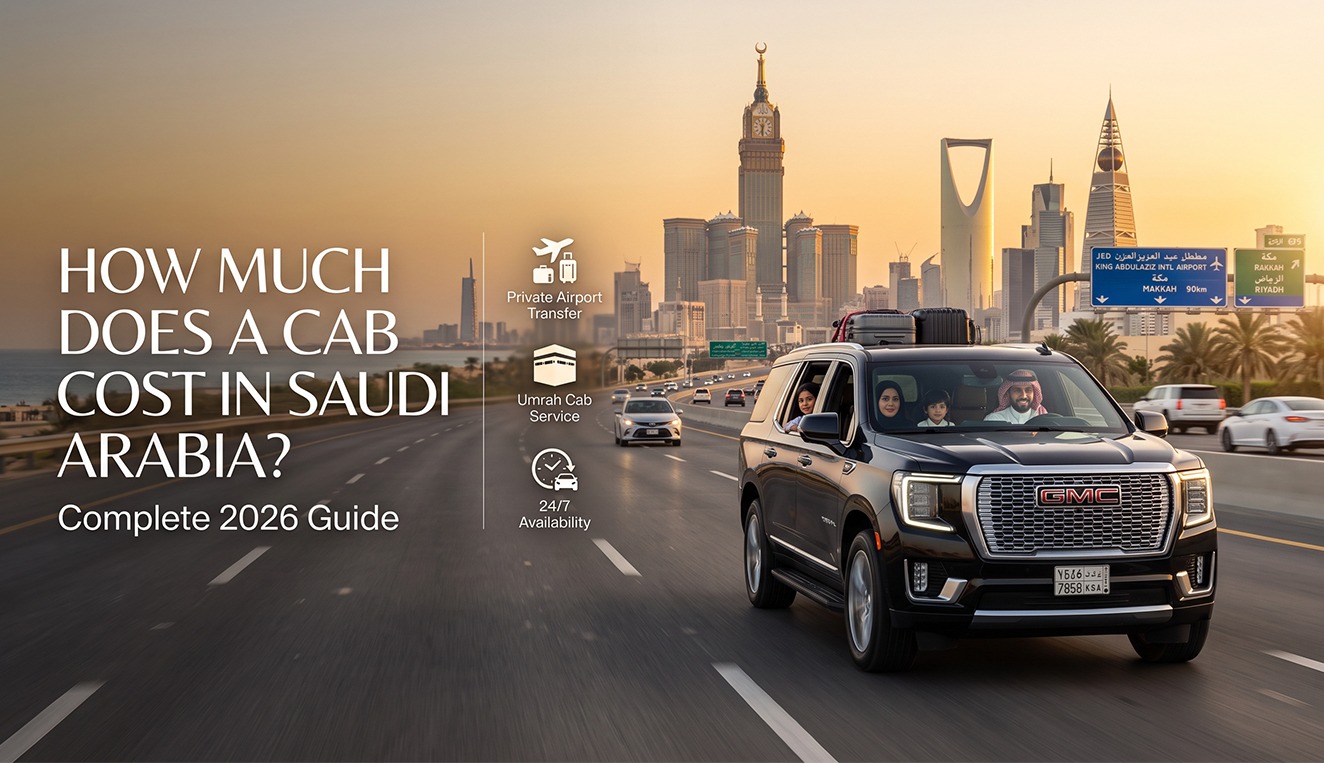 Cab service in Saudi Arabia 2026 – Jeddah, Makkah and Riyadh transportation